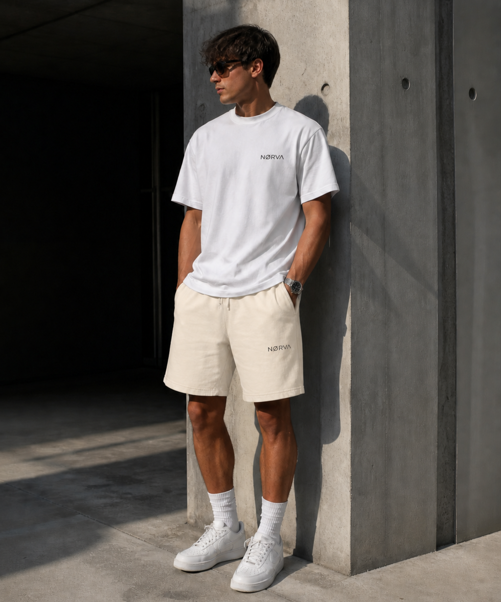 NORVA Essential Shorts – Ivory